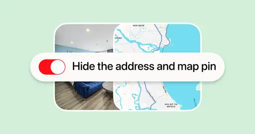 You can hide the property address and map pin. However...