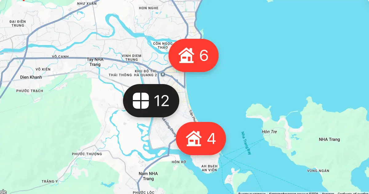 Карта стала умнее: объекты группируются по зуму и по адресу